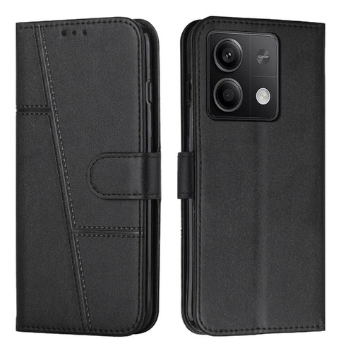 Compatible Xiaomi Redmi Note 13 Wallet Case Pu Line Términos
