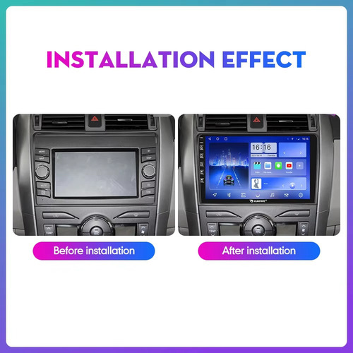 Radio Estéreo Android Para Toyota Corolla 2007-2013 1+32g