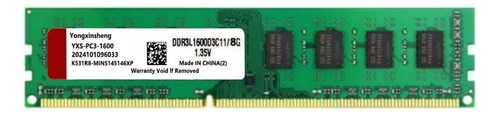 Memoria Ram Ddr3 De 8 Gb, 1600 Mhz, 12800 Dimm, Nonecc, 1,35