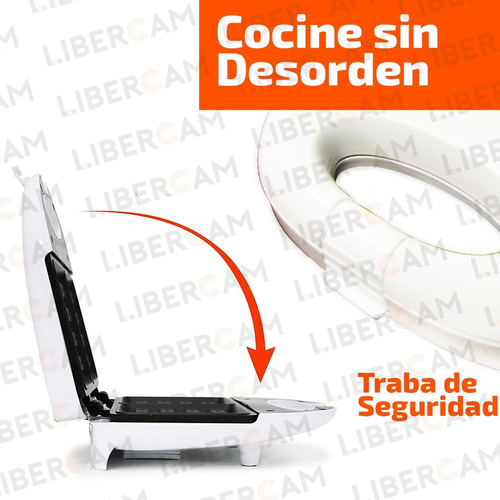 Waflera Electrica Antiadherente Wafles Teflon