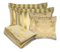 Comprar Kit 1 Peseira Xale Cama Queen 2 Capas E 2 Porta Travesseiros