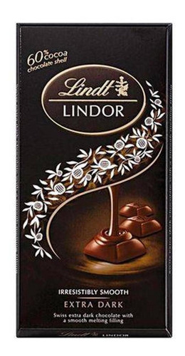 3x Chocolate Lindor Singles Dark 60% Lindt 100g