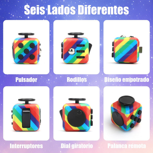 2pcs Cubo Antiestrés, Fidget Toys, Juguete Antiestrés,