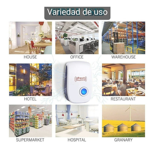 Imagen 7 de 8 de Repelente Ultrasonico, Electrónico Para Plagas, Pesticida