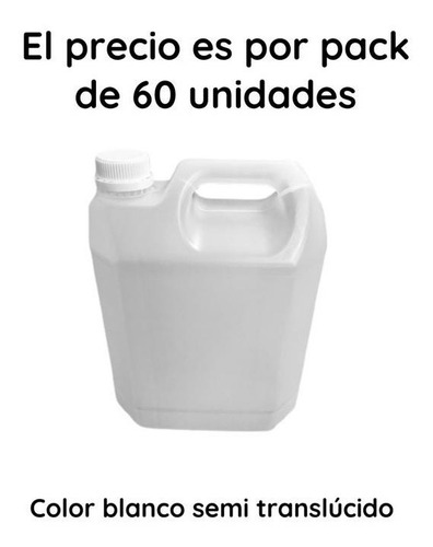 Imagen 5 de 10 de Bidones Plasticos 5 Litros Nuevo Material Reciclado X 60 U