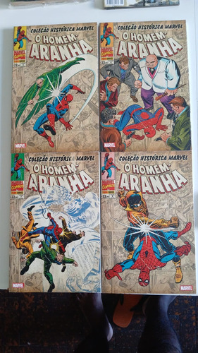 Coleção Histórica Marvel Homem-aranha 1 Ao 4. 4 Vols + Capa