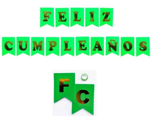 Dada® Guirnalda Neón Feliz Cumpleaños Cartel Letra Flúor 1un