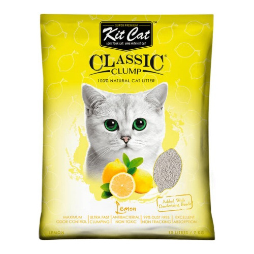 Arena Gatos Kit Cat Classic Clump Limon 7kg