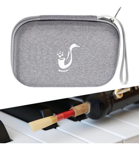 Estuche De Cañas Estuche De Cañas De Saxofón,caja De Gris