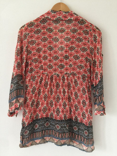 Camisa Blusa Talle Imperio Motivo Étnico Y Lentejuelas Sweet