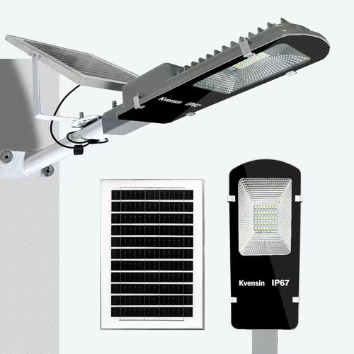 Luz De Calle Solar De 50w Dividida Al Aire Libre Con Panel S