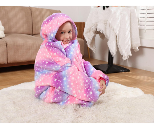 . Sudadera Cobija Hoodie Con Capuch Afelpada Calientita Niño