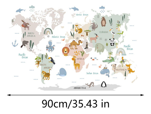 Pegatinas Con Diseño De Mapa Para Pared Murales De Pared