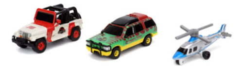 Jada Toys Nano Hollywood Rides Jurassic World - Paquete De 3