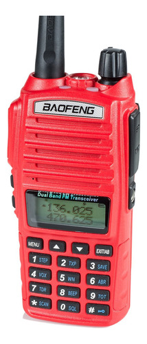 Radio De Banda Dual De Alta Potencia Baofeng, Rojo, Rojo