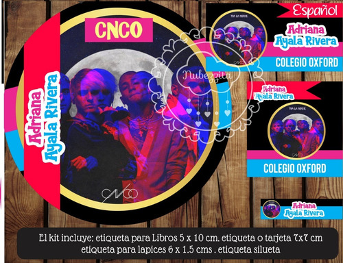 Etiqueta Escolar Cnco Kit Imprimible