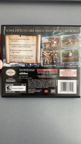Percy Jackson And The Olympians The Lightning Thief Ds (Usado)
