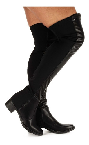 Imagem 2 de 7 de Bota Cano Longo Alto Feminina Over The Knee Acima Do Joelho