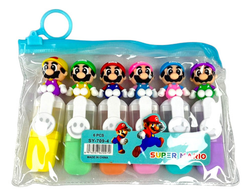 3 Sets De Marcadores Mini Varios Personajes Animados Kawaii