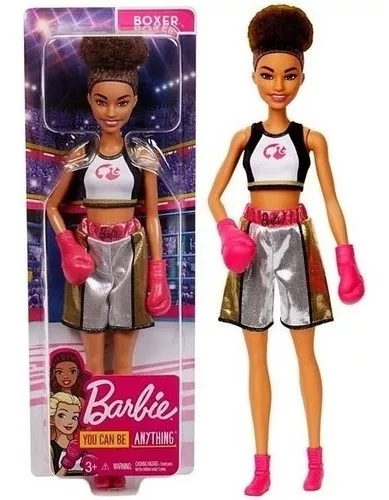 linda barbie voce pode ser tudo que quiser profissoes fashionista boxeadora  mattel