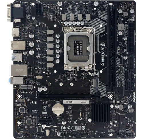 Tarjeta Madre Biostar H610mh Ver 6 Intel 1700 Ddr4 Atx