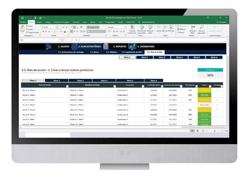Plantilla Plan Estratégico Automatica Gestion Y Analisis