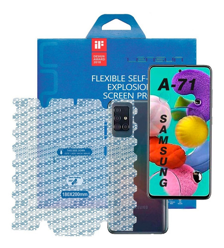 Protector De Pantalla Para Samsung A71 Lensun 360 Grados