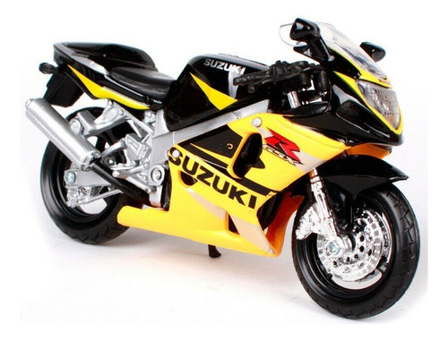 Maisto Para Suzuki Gsx-r600 1/18 Amarillo Negro Modelo