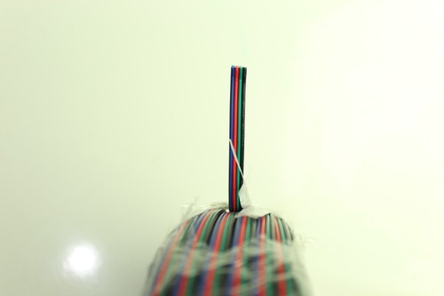 1 Rollo Cable De 4 Hilos Para Tira Led Rgb Multicolor 5050 Luz Blanco Frío 12v