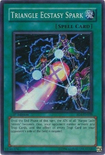 Chispa De Éxtasis Triangular Super Raro Yugioh