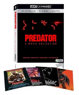 Depredador 1 - 4 Coleccion 4 Peliculas 4k Uhd + Blu-ray