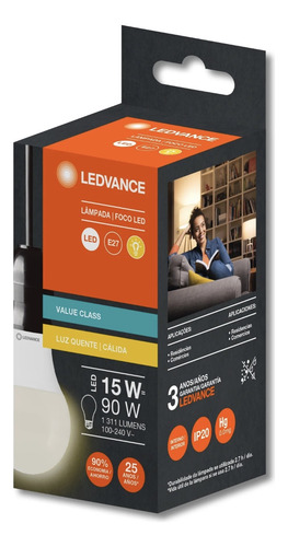 Kit 03 Lampadas Led Cla90 15w 4000k 1311lm Biv E27 - Osram