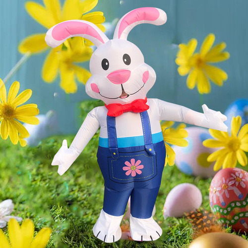 Traje De De Vestuario Inflable Con Conejo De Pascua