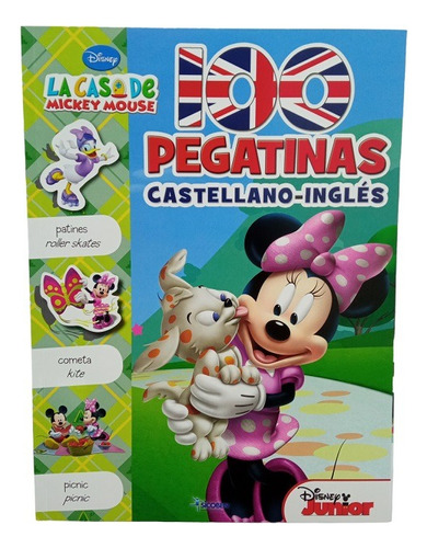 Libro 100 Pegatina De Minnie Y Mickey Español-ingles Sicoben