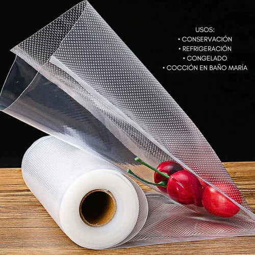 Bolsas Rollos Para Sellado Al Vacío 28cm X 10m Transparente