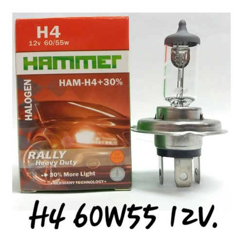 Bombillo H4 60w 12v Halogeno Hammer Somos Tienda Nuevo