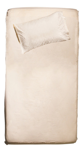 Juego De Sabanas Tacto Seda Individuales 3 Pzas Sb-000655 Color Beige