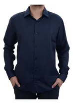 Comprar Camisa Ogochi Masculina Ml Essencial Slim Marinho - 0014