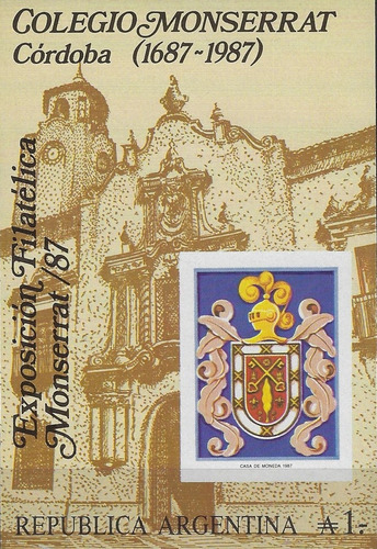 Lote3213 Argentina 1987 Gj# Hb# 62 Mint 