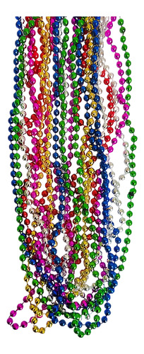 24 Collares Mardi Gras Bolitas Carnaval Colores Fiesta Boda