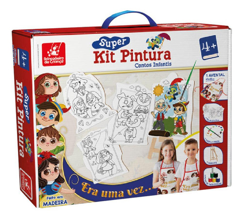 Super Kit Pintura Era Uma Vez Brinquedo Educativo Pedagógico