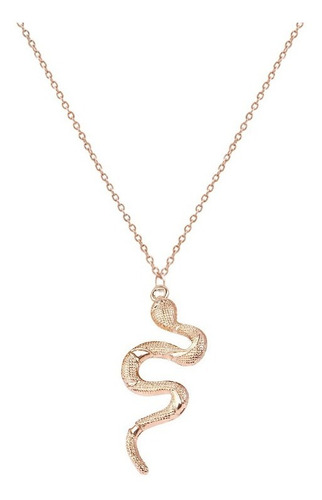 Collar De Serpiente Con Cadena Semilarga