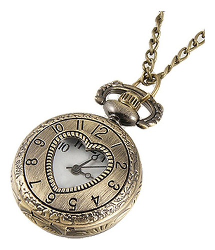 Reloj Collar De Corazón Hueco Para Colección O Regalo
