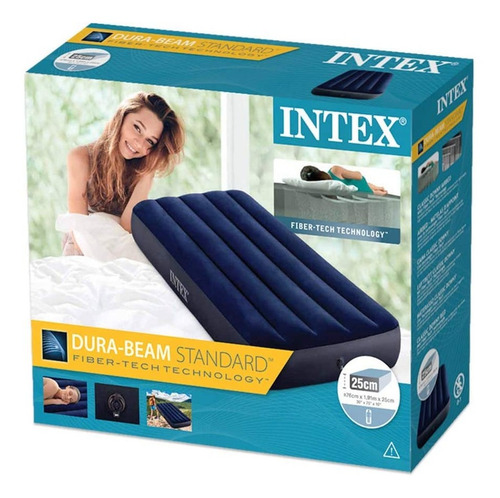 Kit C/ 2 Colchões Inflável Solteiro Resistente + 1 Bomba Ar