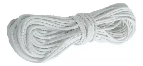 Elástico Roliço Branco 10r 1,8mm Peça 10m Elástico Real