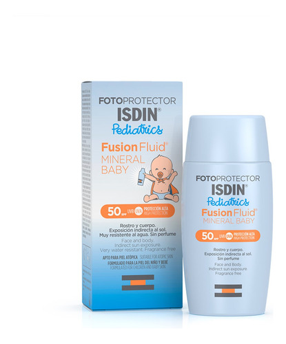 Fotoprotector Fusion Fluid Mineral Baby Spf 50 Isdin  50ml