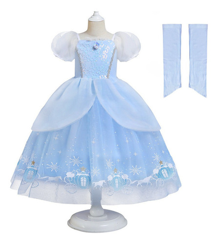 Niñas Halloween Cenicienta Princesa Vestido A