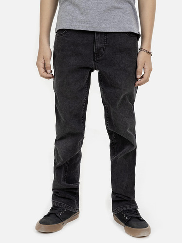 Jeans Juvenil 5n116-mi21 Negro Maui And Sons