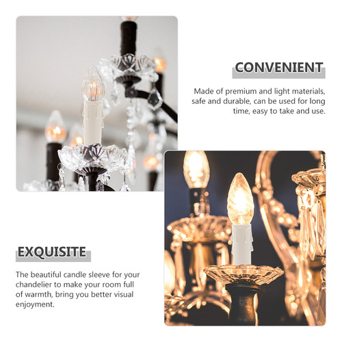 24 Fundas Para Candelabros, Fundas De Enchufe Altas, Fundas
