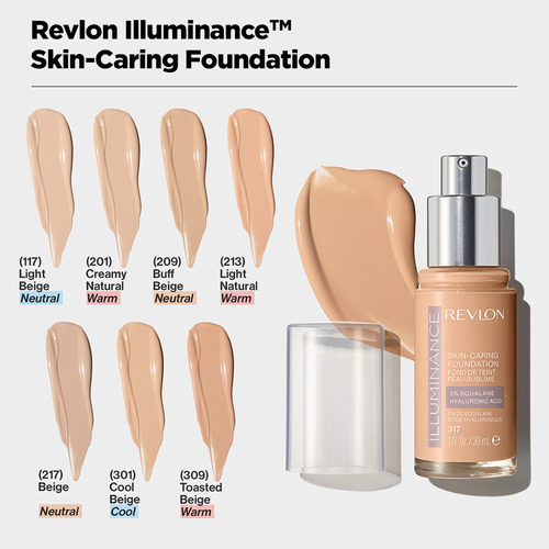 Base Revlon Illuminance Skin-Care Found Foundation Cool Beige 301 30ml